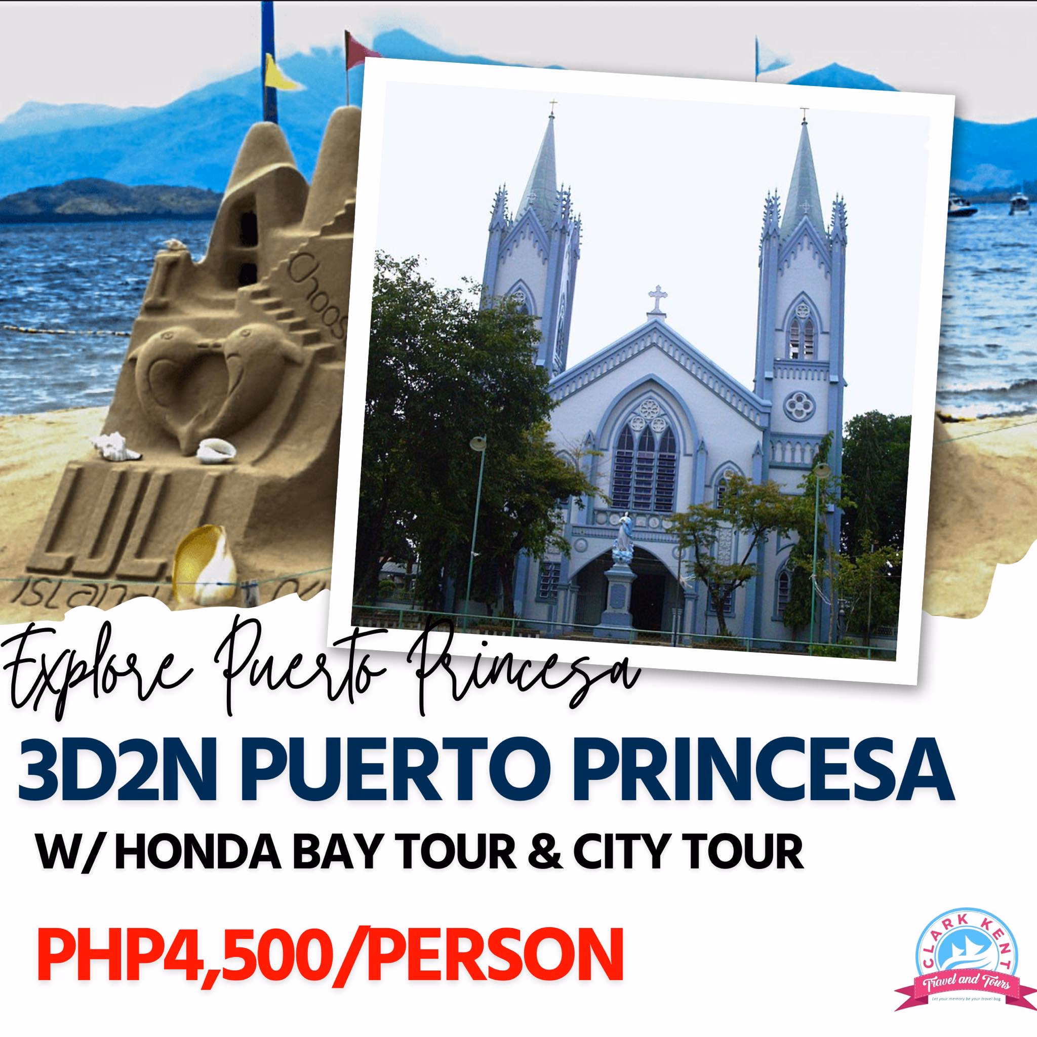 3 Days 2 Nights Puerto Princesa w/ Honda Bay Tour + City Tour (Mariafe Inn or any similar hotel)